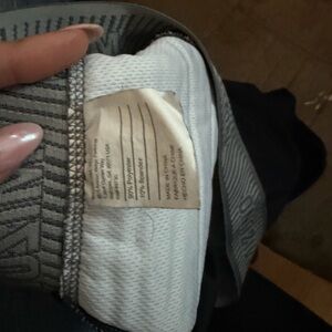 Gray Athletic Leggings with White Lining